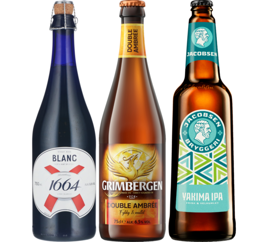 Flere varianter. 75 cl. Literpris 32,00 + pant. Frit valg.