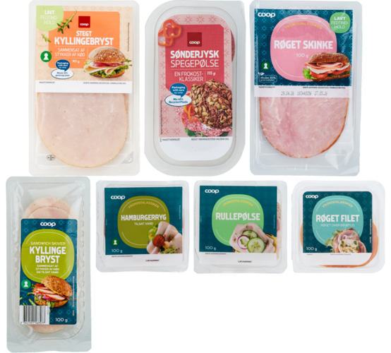Flere varianter. 80-120 g. Kg-pris maks. 125,00. Frit valg.