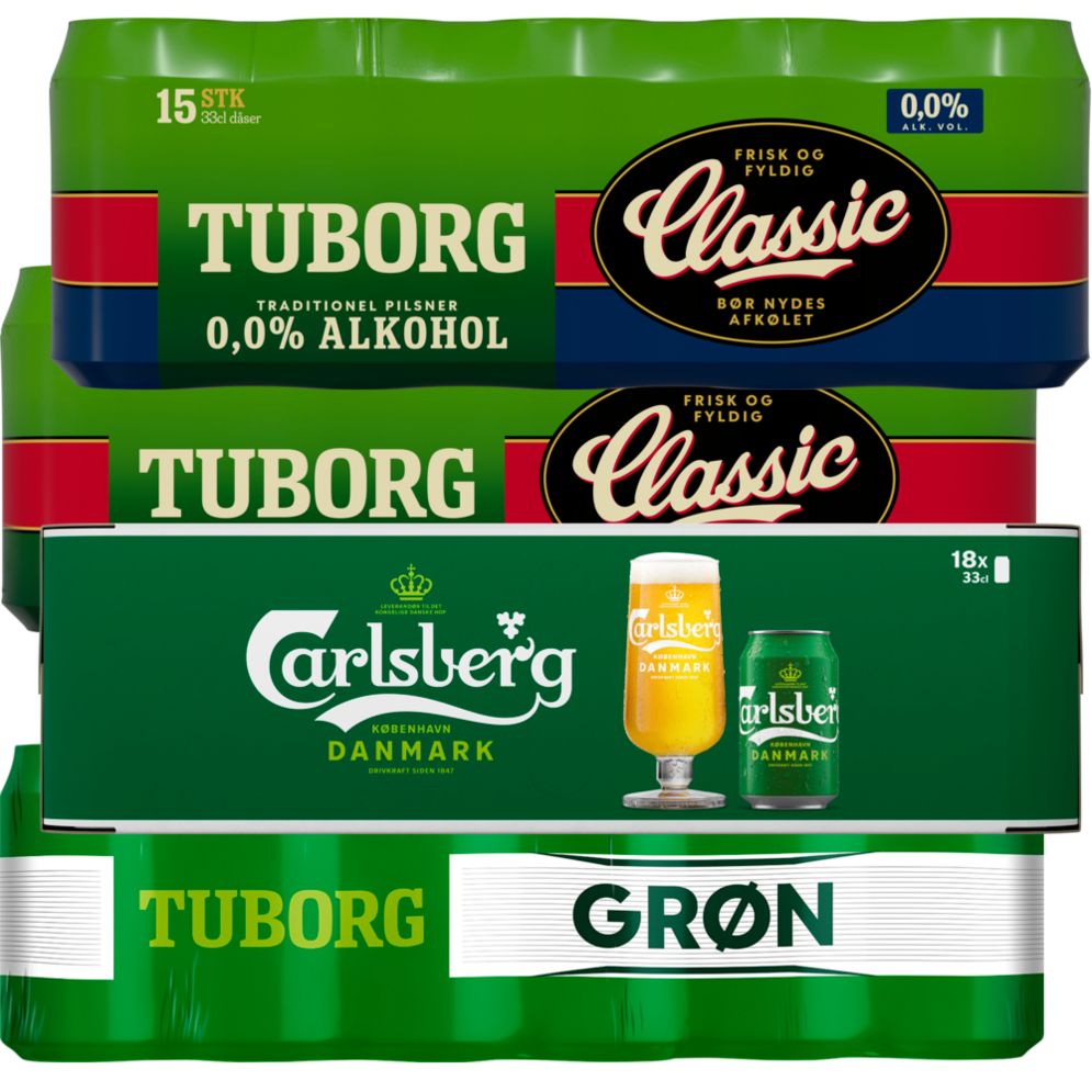 Tuborg eller Carlsberg øl