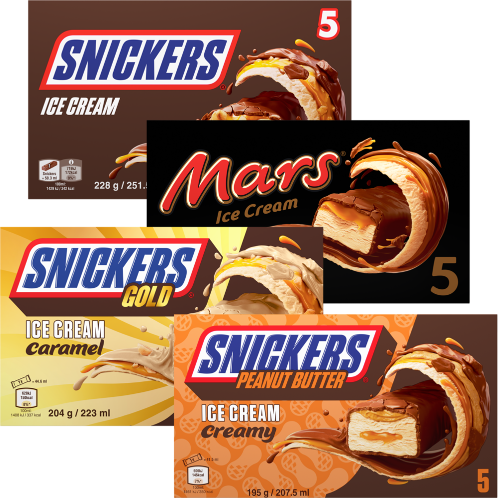 Mars eller Snickers isbarer