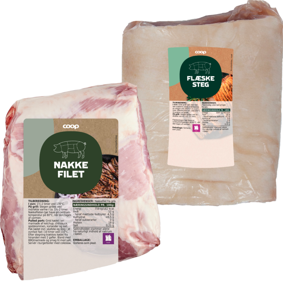 Coop flæskesteg eller halv nakkefilet