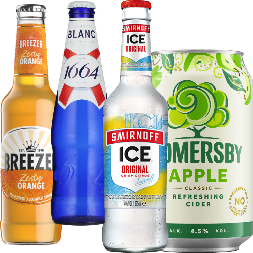 1664, Breezer, Smirnoff eller Somersby