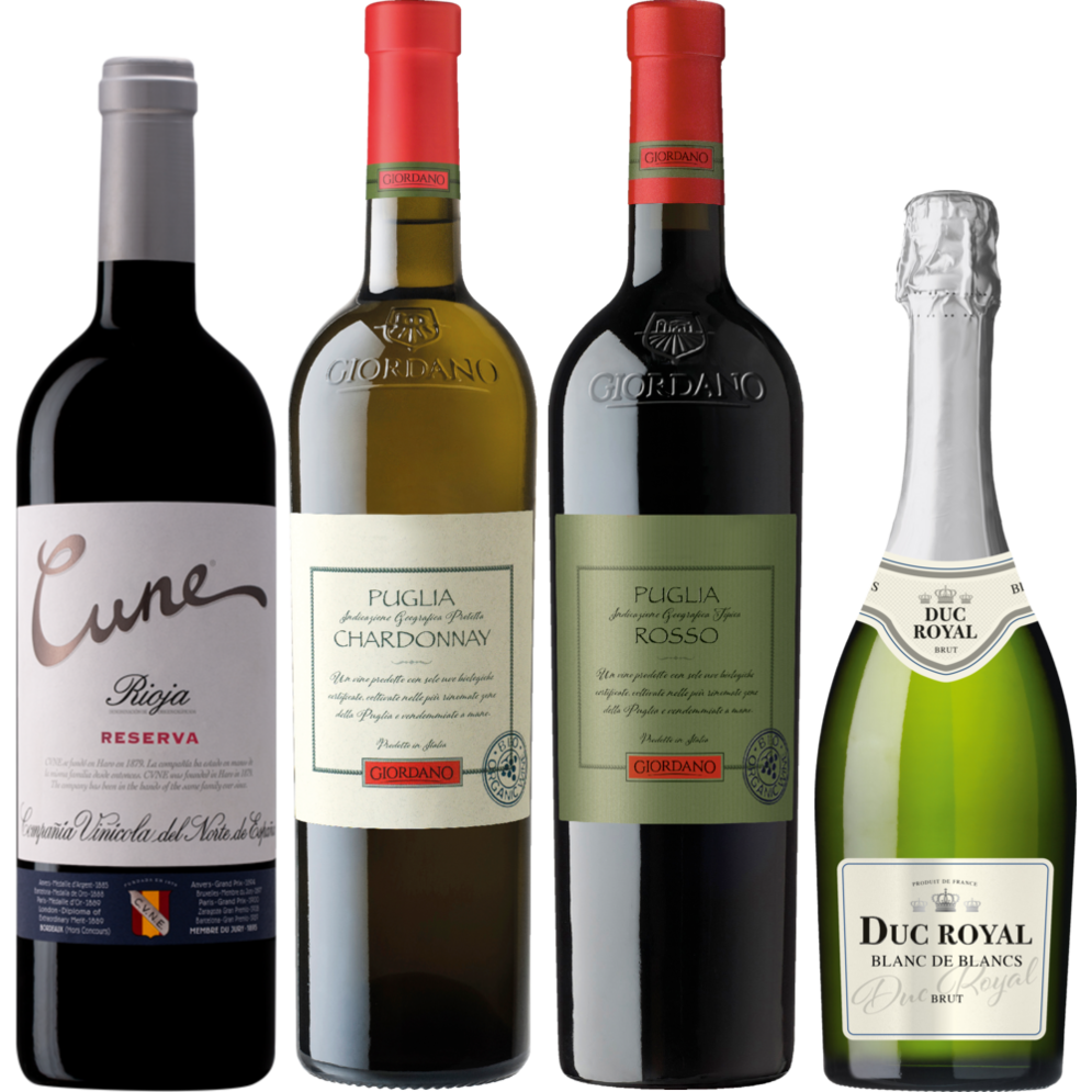 Cune Reserva, Giordano Organic eller Duc Royal Blanc de Blancs