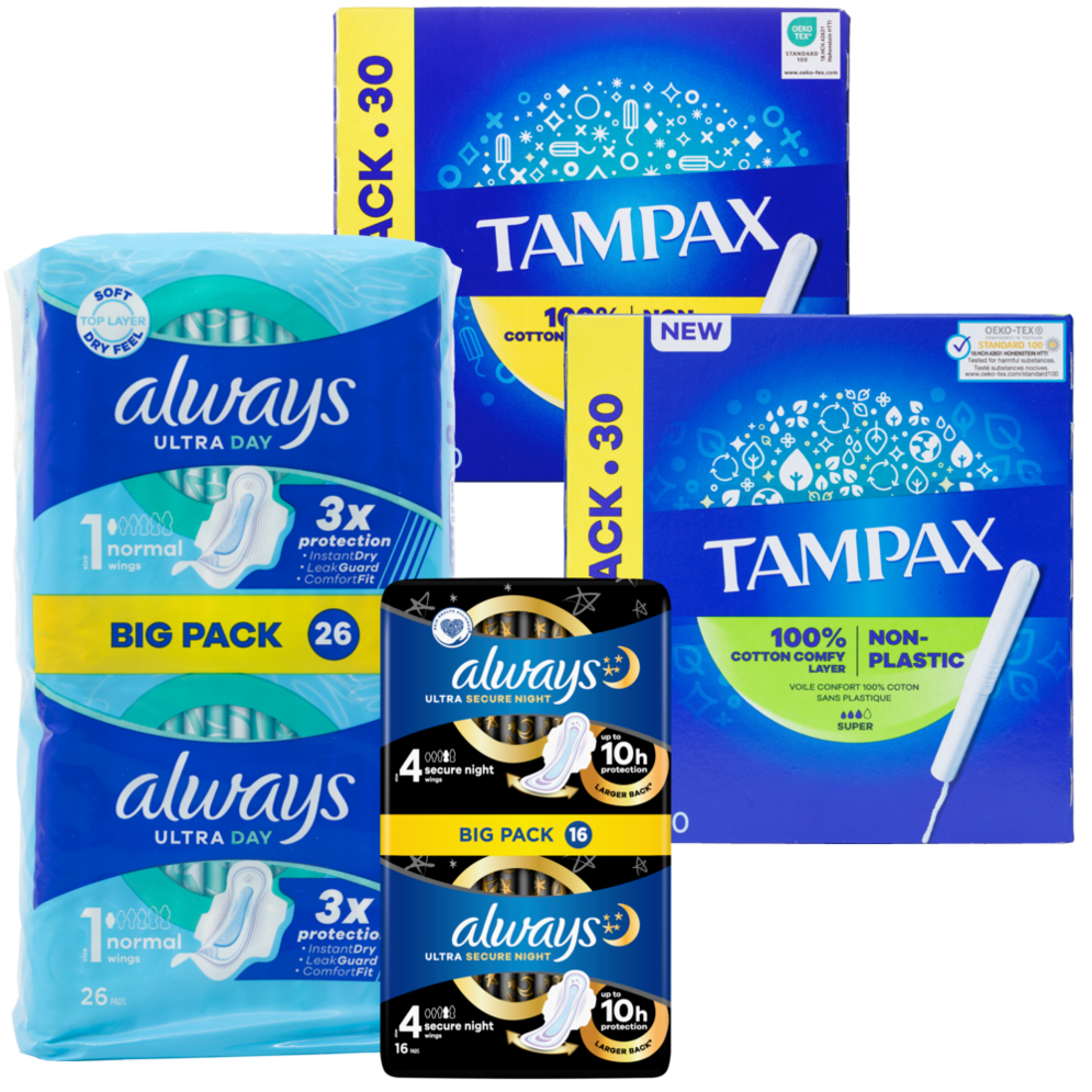 Tampax eller Always bind