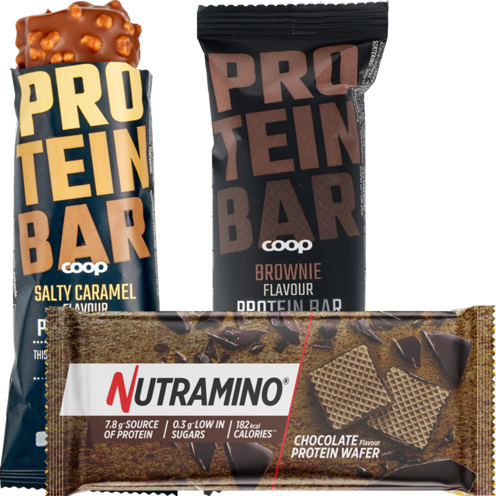 Nutramino wafer eller Coop proteinbar