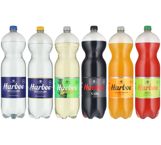 2 liter. Literpris 1,83 + pant. Frit valg.