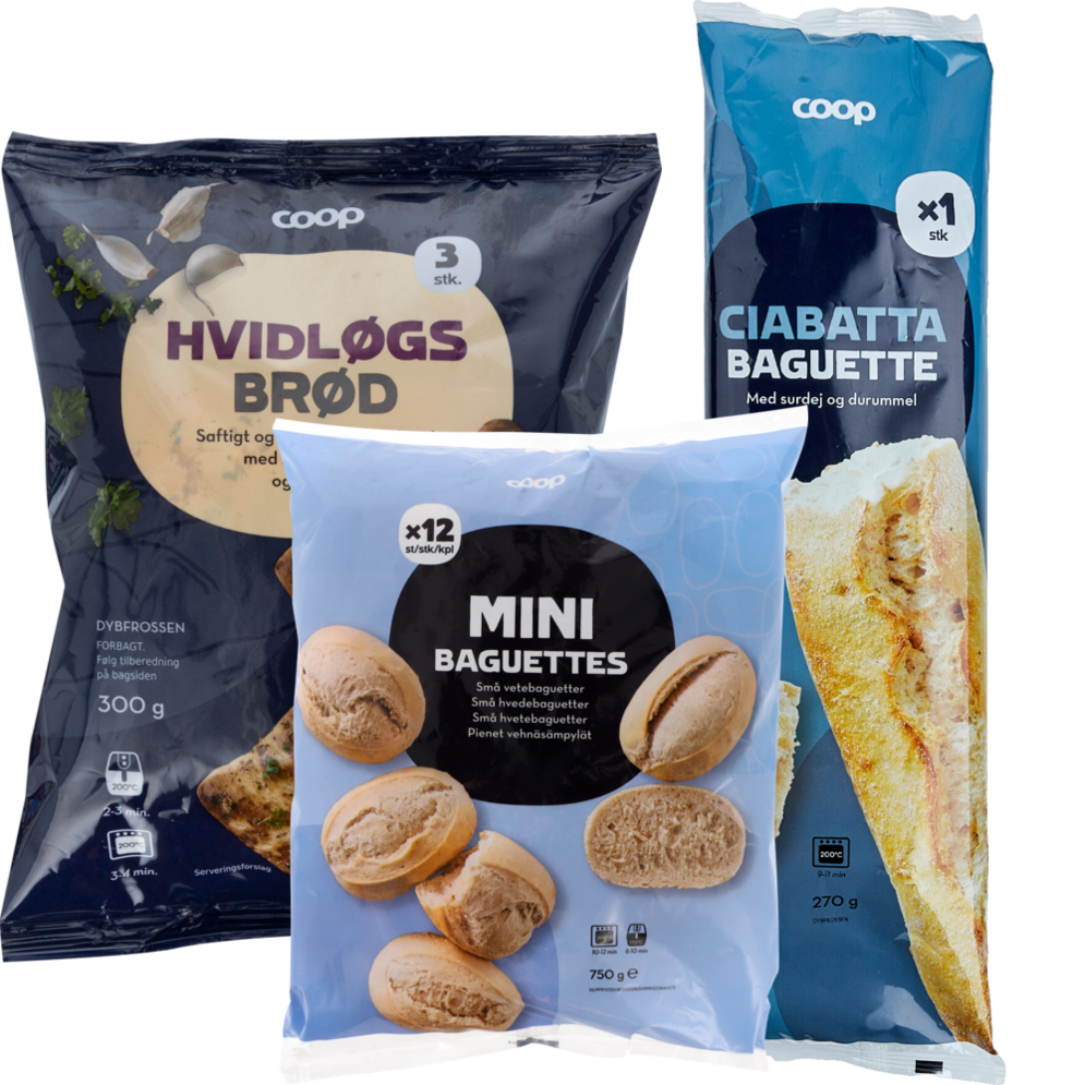 Coop hvidløgsbrød