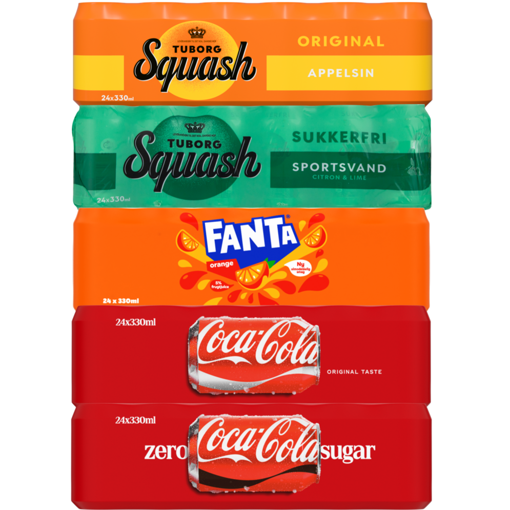 Coca-Cola, Fanta eller Tuborg Squash