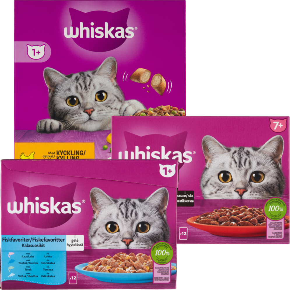 Whiskas menuboks eller tørkost